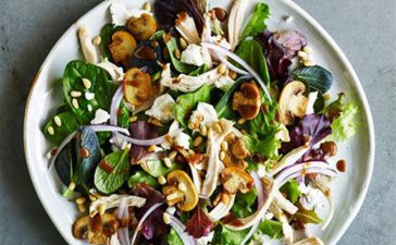 Mushrooms and Chicken Salad